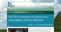 Desktop Screenshot of pioneerelectric.com